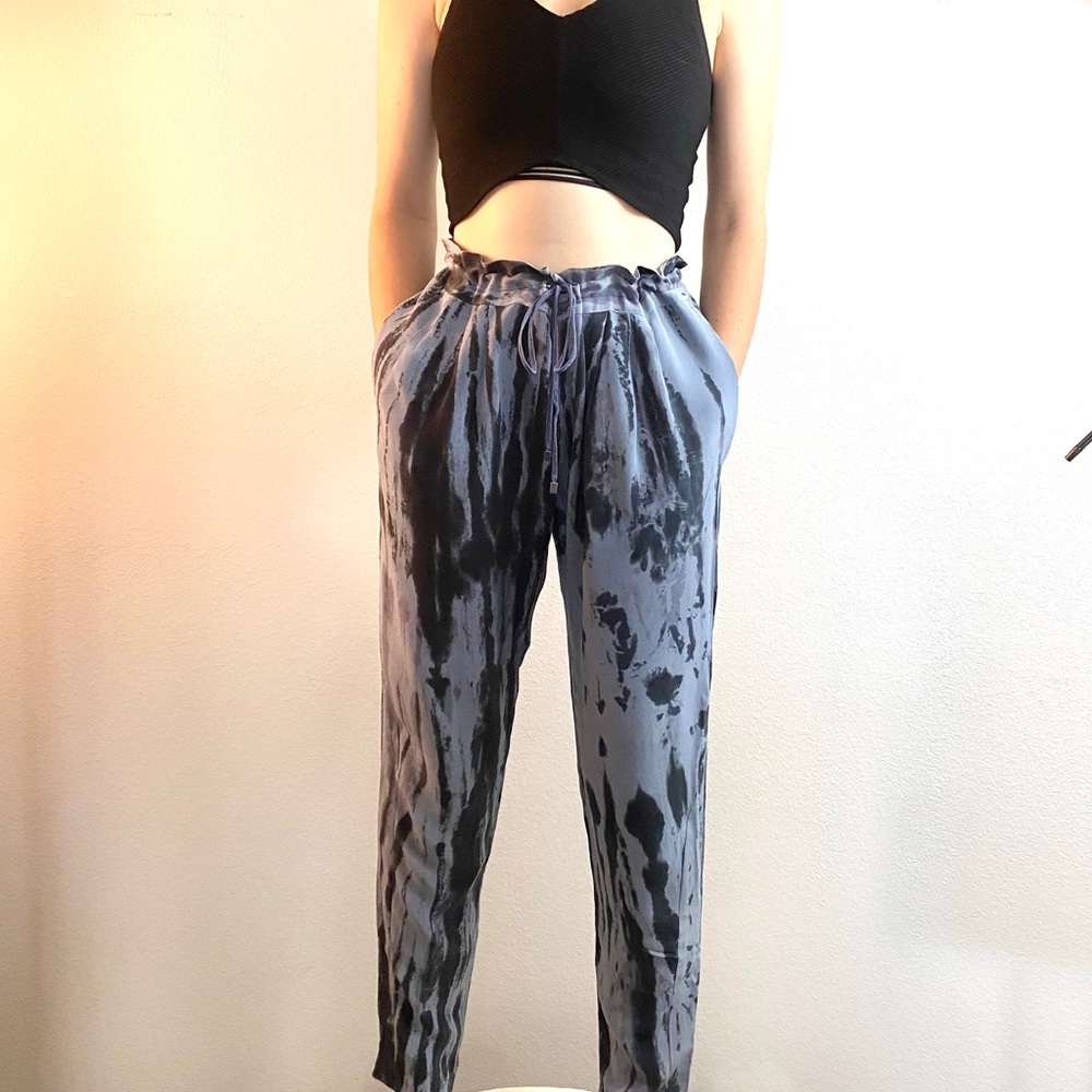 Sjobeck Silk Tonal Tie Dye Pants